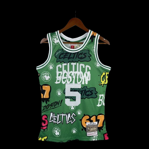 Boston Celtic 85/86 Retro #5 Garnett